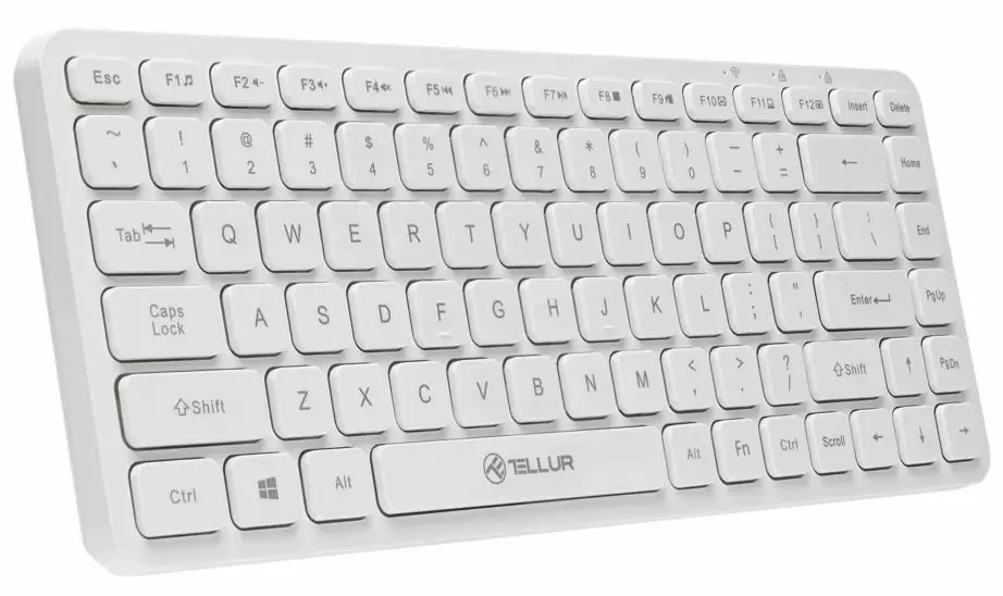 Tastatură Tellur Mini Wireless (US), alb