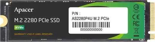 Disc rigid SSD Apacer AS2280P4U M.2 NVMe, 256GB