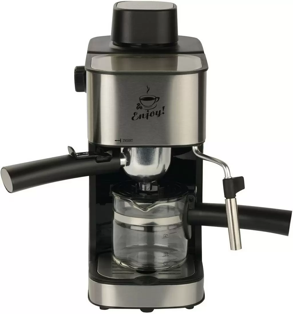 Cafetieră electrică First FA-5475-2, negru/argintiu