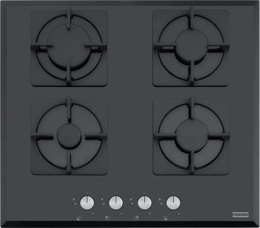 Plită incorporabilă cu gaz Franke FHNS 604 4G BK C, negru
