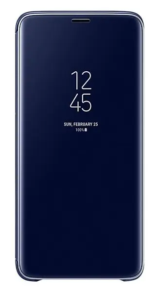 Husă de protecție Samsung Clear View Cover Galaxy S9+, albastru