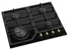 Plită incorporabilă cu gaz Wolser WL-F 6402 GT IC Rustic, negru