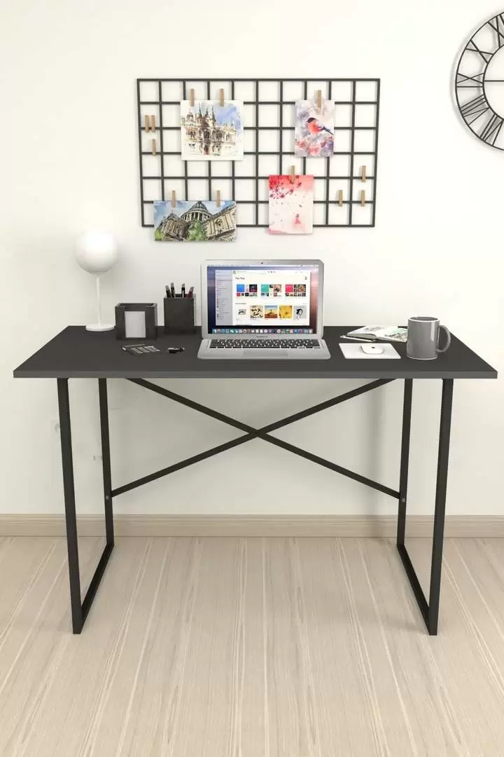 Письменный стол Fabulous 60x120см, антрацит/черный