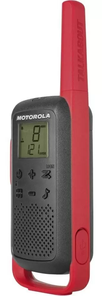 Рация Motorola Talkabout T62, черный/красный