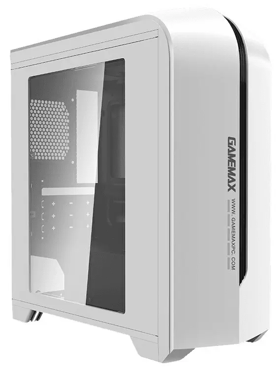 Корпус Gamemax H601, белый/черный