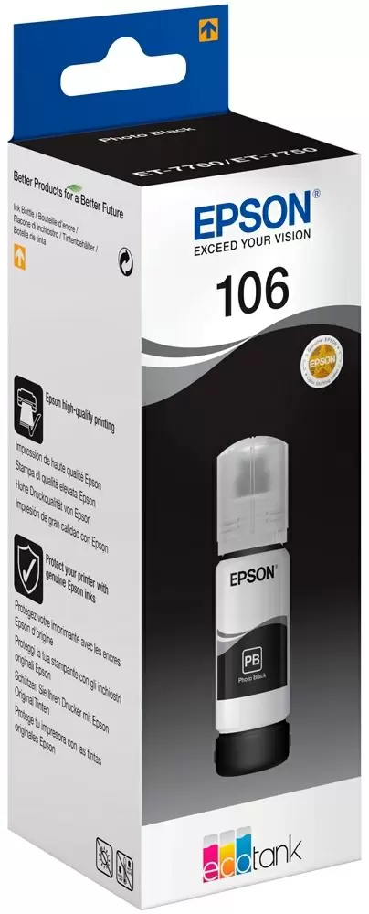 Контейнер с чернилами Epson 106 EcoTank Photo, black