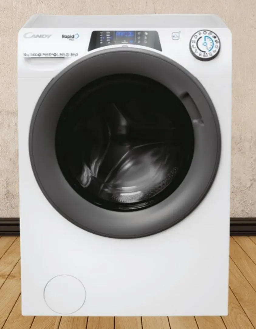 Maşină de spălat rufe Candy Rapido Pro RP 4106BWMR/1-S, alb