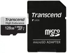 Card de memorie flash Transcend microSDXC 350V + SD adapter, 128GB pe tehnoparc.md Card de memorie flash Transcend microSDXC 350V + SD adapter, 128GB