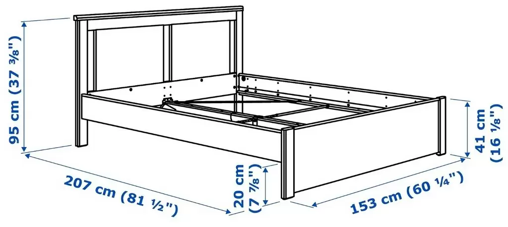 Pat IKEA Songesand 140x200cm, alb