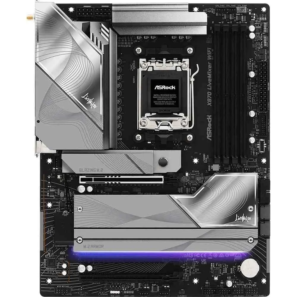 Placă de bază ASRock X870 Livemixer Wi-Fi pe tehnoparc.md Placă de bază ASRock X870 Livemixer Wi-Fi