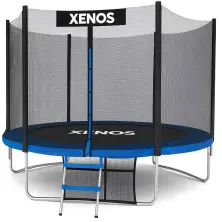 Батут Xenos XT-8FT 244cm, черный/синий