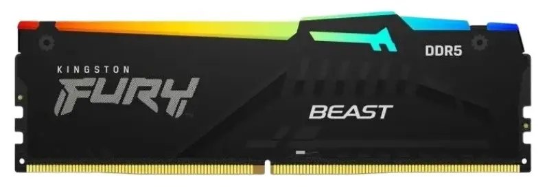 Memorie Kingston Fury Beast RGB 32GB DDR5-5600MHz, CL40-40-40, 1.25V