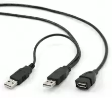 Кабель Cablexpert CCP-USB22-AMAF-3, черный