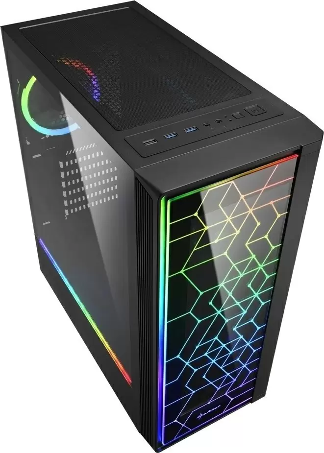 Carcasă Sharkoon RGB Lit 100, negru