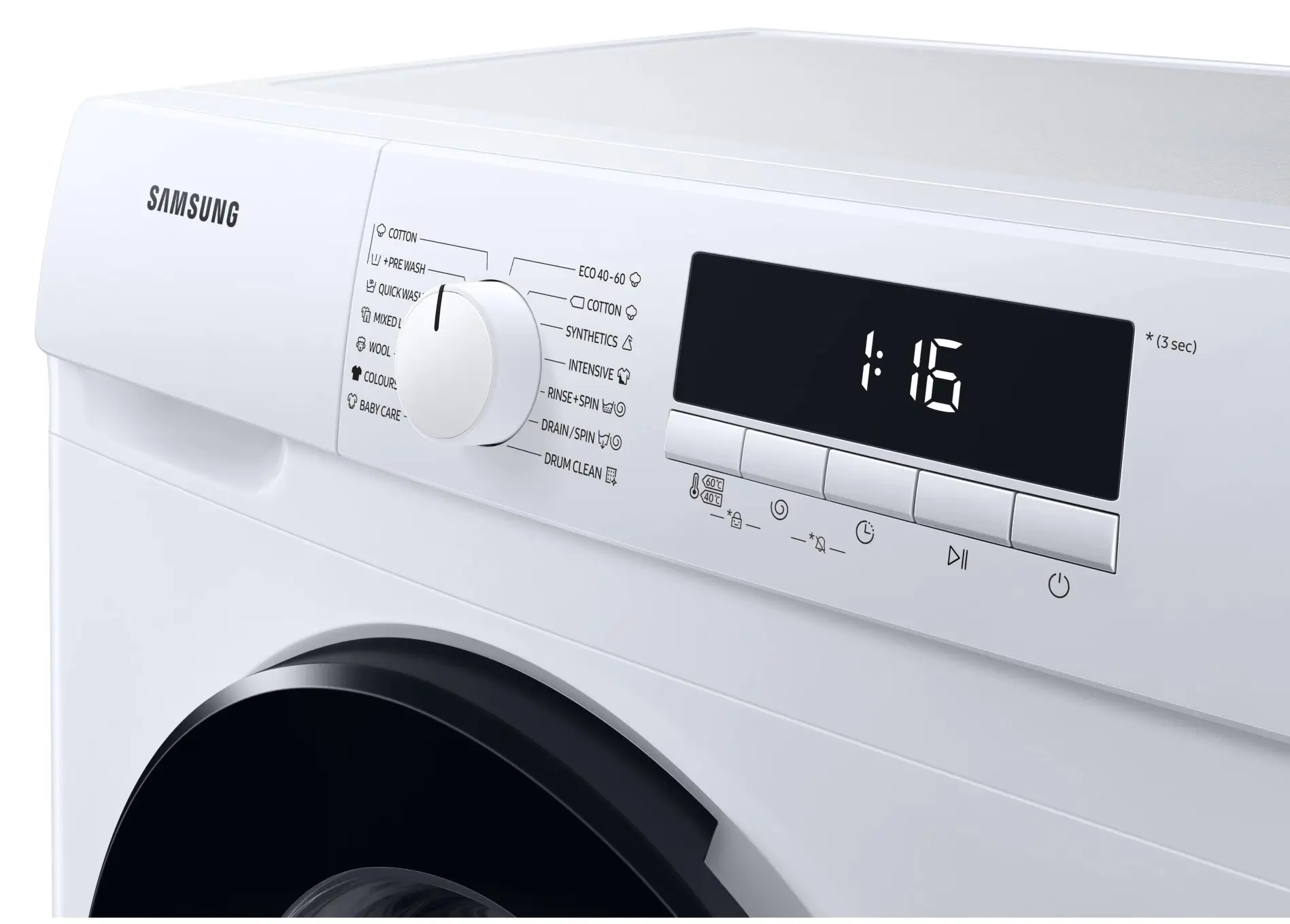 Стиральная машина Samsung WW80T304MBWLE, белый на tehnoparc.md Стиральная машина Samsung WW80T304MBWLE, белый