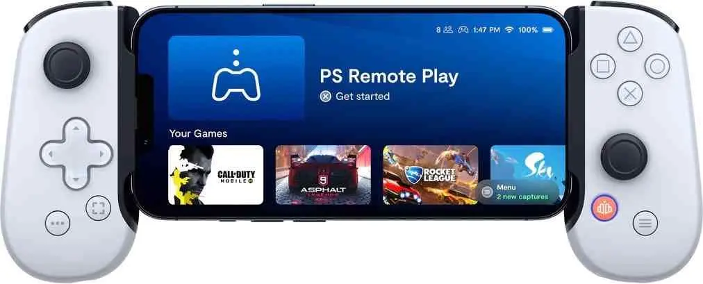 Gamepad Backbone One Lightning, alb