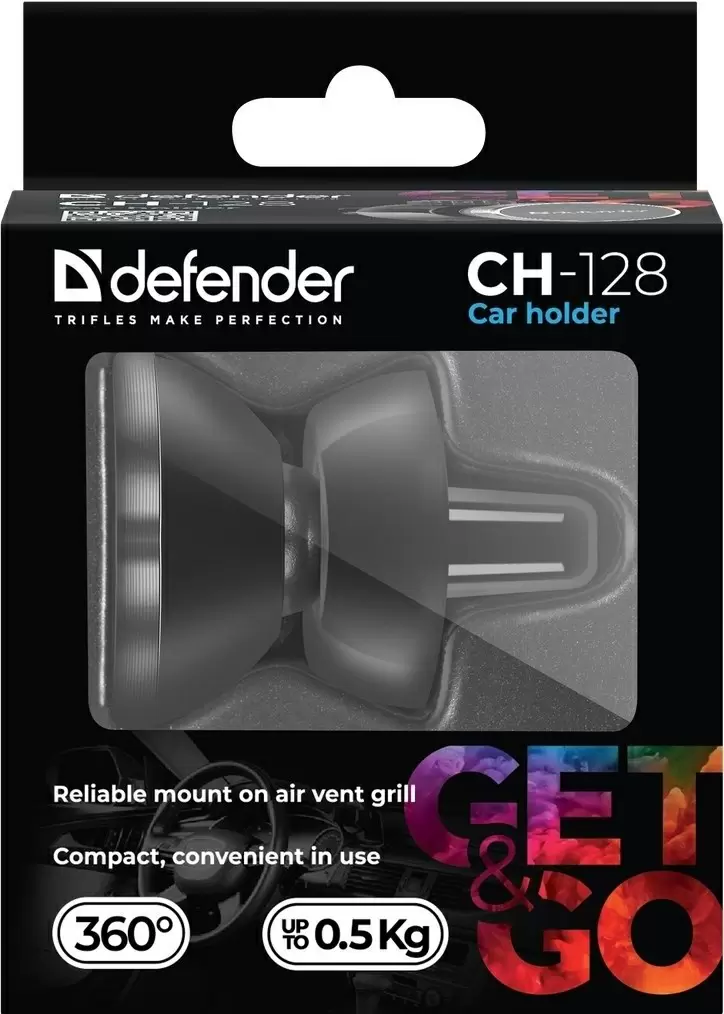 Suport auto Defender CH-128, negru/argintiu