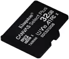 Карта памяти Kingston Canvas Select Plus microSD Class10 A1 UHS-I, 32ГБ