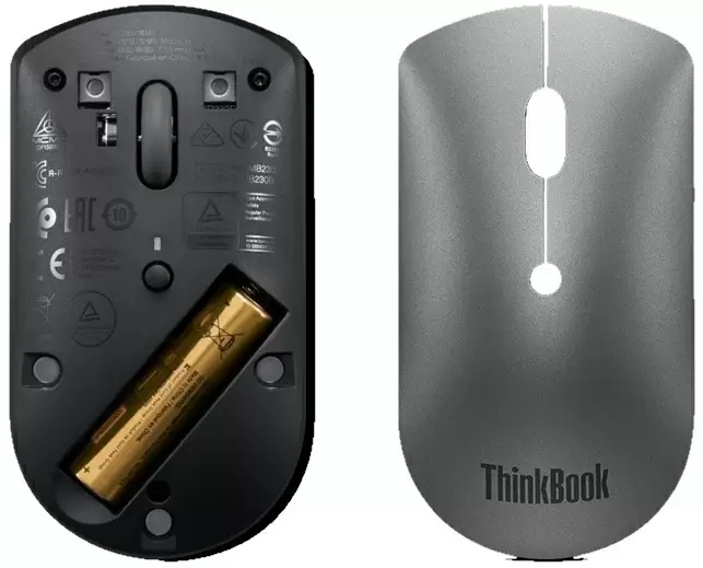 Mouse Lenovo ThinkBook Silent, gri