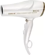 Uscător de păr ECG VV 2200, alb/auriu