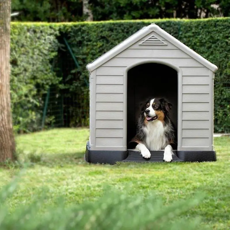 Cușcă pentru câini Curver Dog House, gri pe tehnoparc.md Cușcă pentru câini Curver Dog House, gri