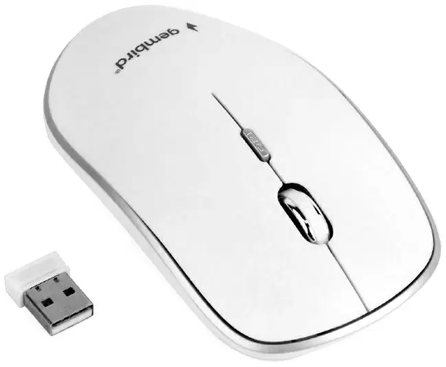 Mouse Gembird MUSW-4B-01-W, alb