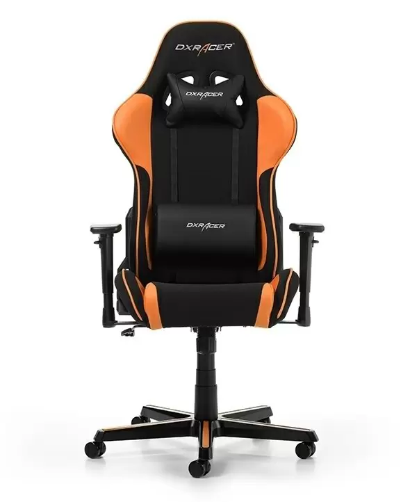 Компьютерное кресло DXRacer GC-F11-NO, черный/оранжевый