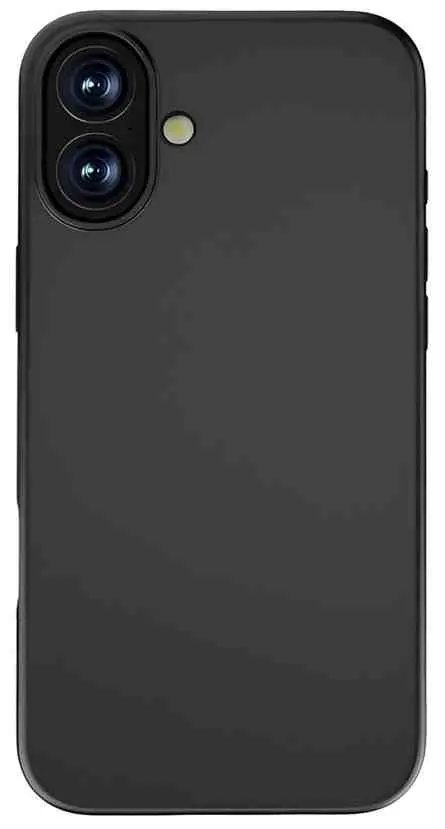 Husă de protecție WOO Case Liquid Silicone iPhone 16 (WOOLSCIP16BL), negru