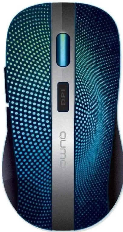Mouse Qumo Comfort M18, negru/albastru