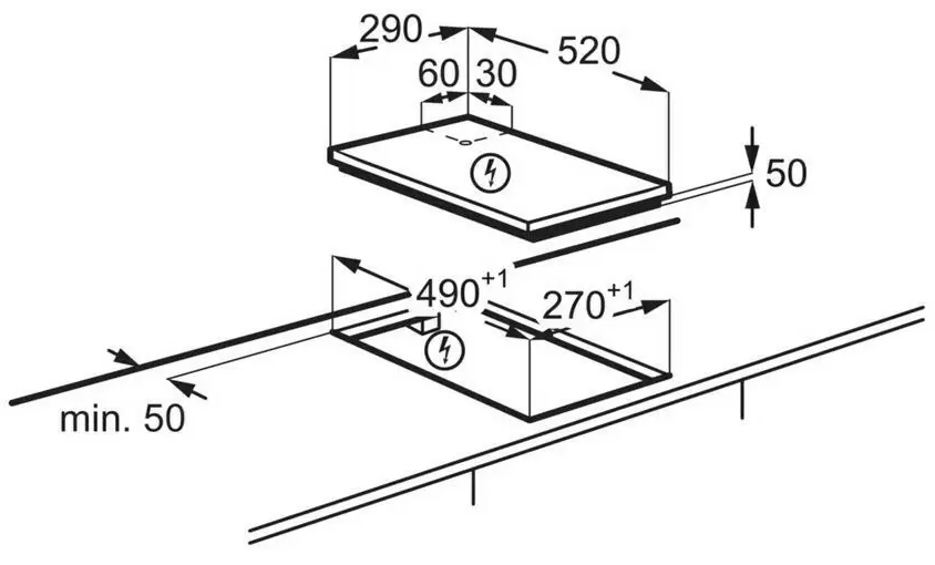 Plită incorporabilă cu inducție AEG IKB32300CB, negru