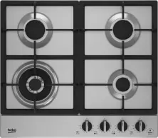 Газовая панель Beko HIAW64325SX, нержавеющая сталь