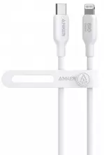 USB Кабель Anker A80A2G21 Type-C to Lightning 1.8м Bio-based, белый