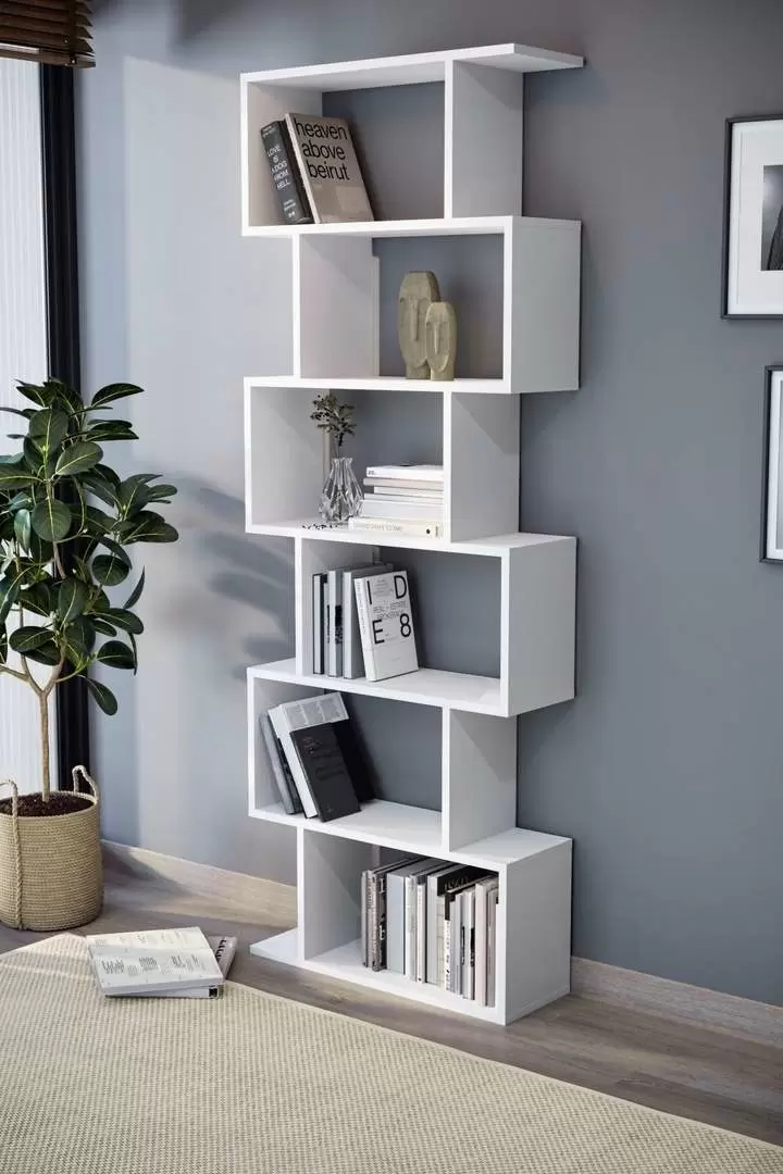Стеллаж Fabulous Zigzag 6 Shelves, белый