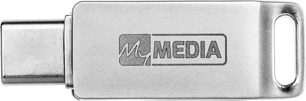 USB-флешка MyMedia MyDual 128ГБ, серебристый