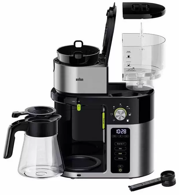 Cafetieră electrică Braun KF9050BK, inox