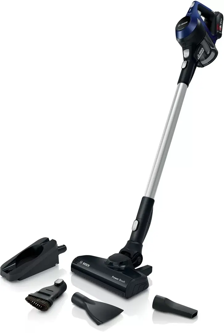Aspirator vertical Bosch BBS611MAT, negru/albastru