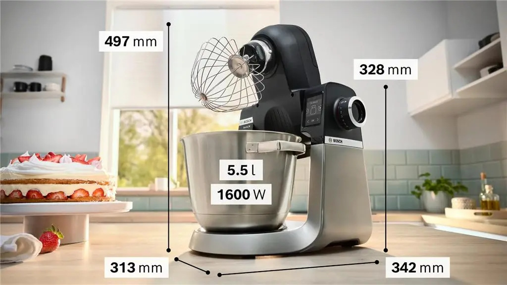 Кухонный комбайн Bosch MUMS6ZS17, нержавеющая сталь/черный на tehnoparc.md Кухонный комбайн Bosch MUMS6ZS17, нержавеющая сталь/черный