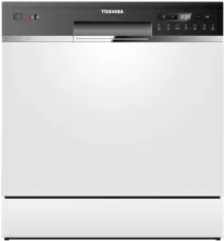 Maşină de spălat vase Toshiba DW-08T2EE(W)-PL, alb/negru