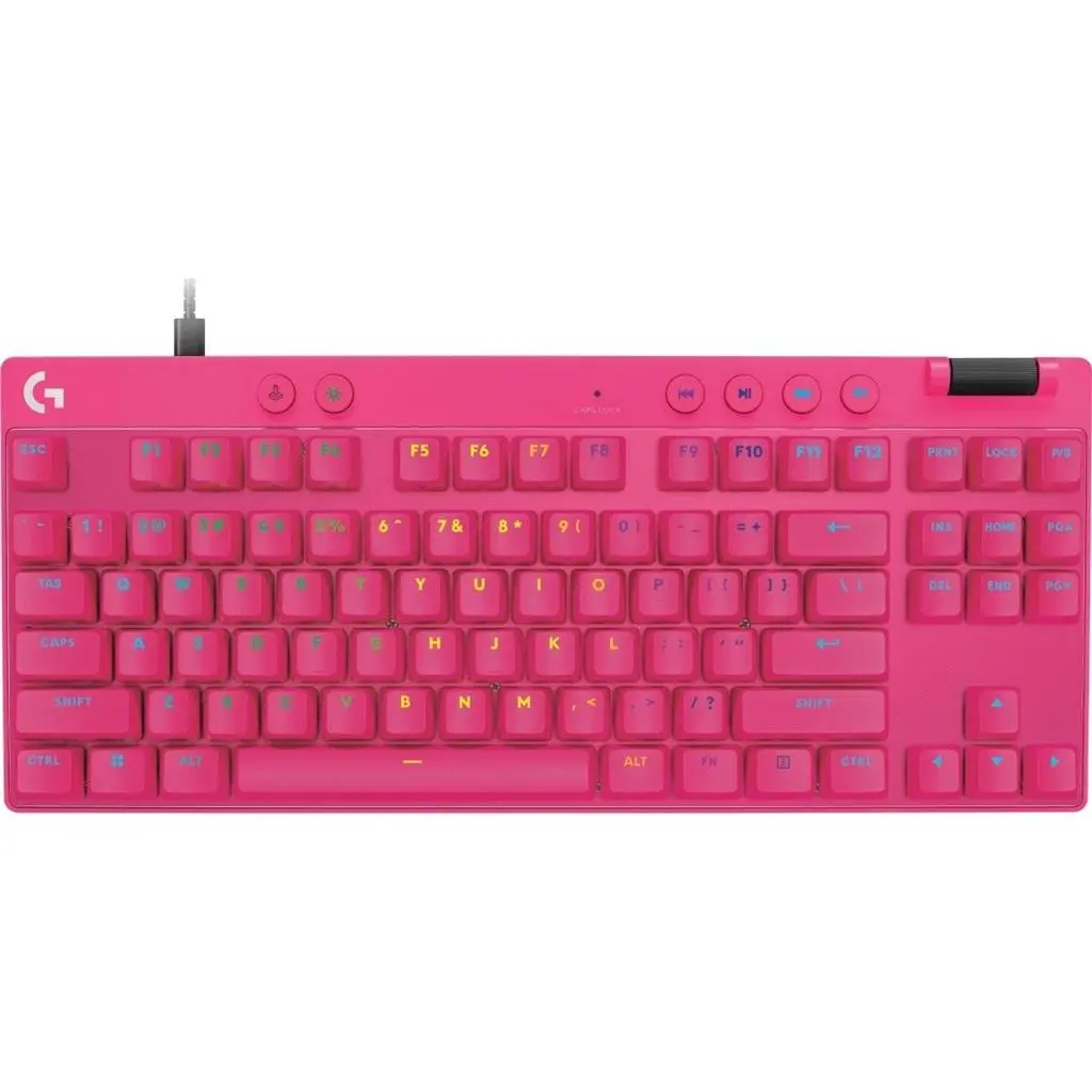 Tastatură Logitech G Pro X TKL Rapid Magenta, roz pe tehnoparc.md Tastatură Logitech G Pro X TKL Rapid Magenta, roz