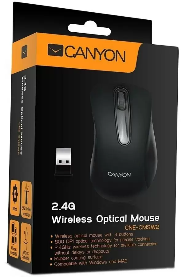 Mouse Canyon MW-2, negru