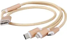 USB Кабель Cablexpert CC-USB2-AM31-1M-G, золотой на tehnoparc.md USB Кабель Cablexpert CC-USB2-AM31-1M-G, золотой