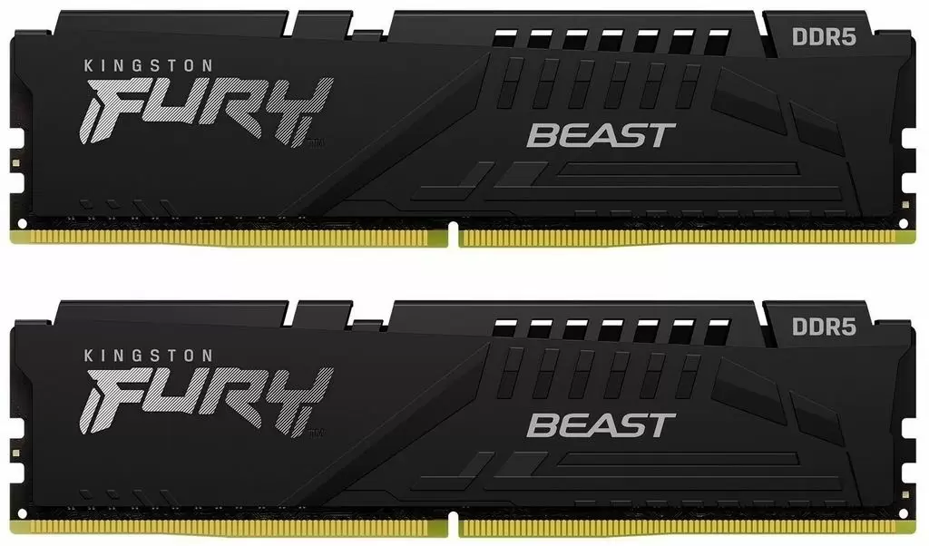 Оперативная память Kingston Fury Beast 64GB (2x32GB) DDR5-6000MHz, CL30, 1.4V