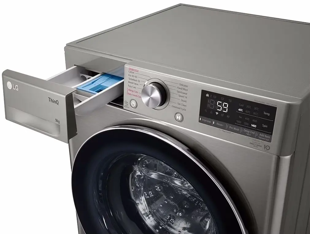 Maşină de spălat rufe LG F4WV509S2TE, argintiu