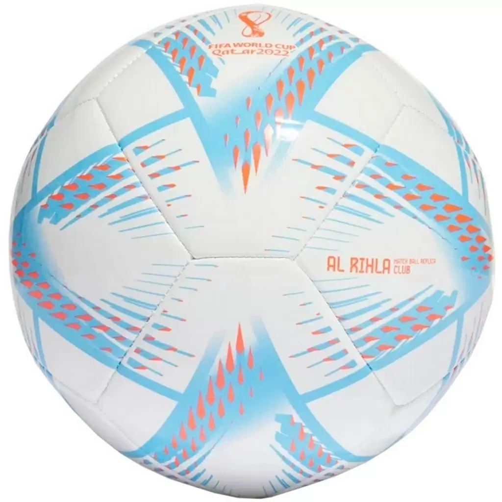 Мяч футбольный Adidas Al Rihla Club, белый/синий