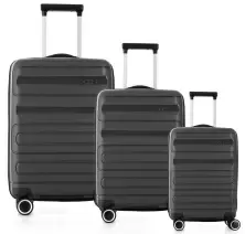 Комплект чемоданов CCS 5225 Set, темно-серый