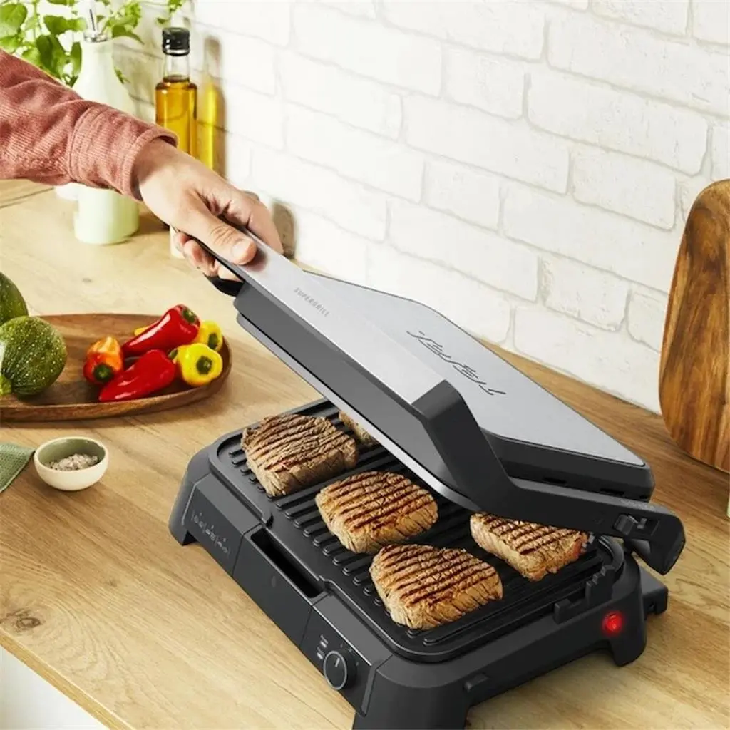 Электрогриль Tefal GC520DE0, нержавеющая сталь на tehnoparc.md Электрогриль Tefal GC520DE0, нержавеющая сталь