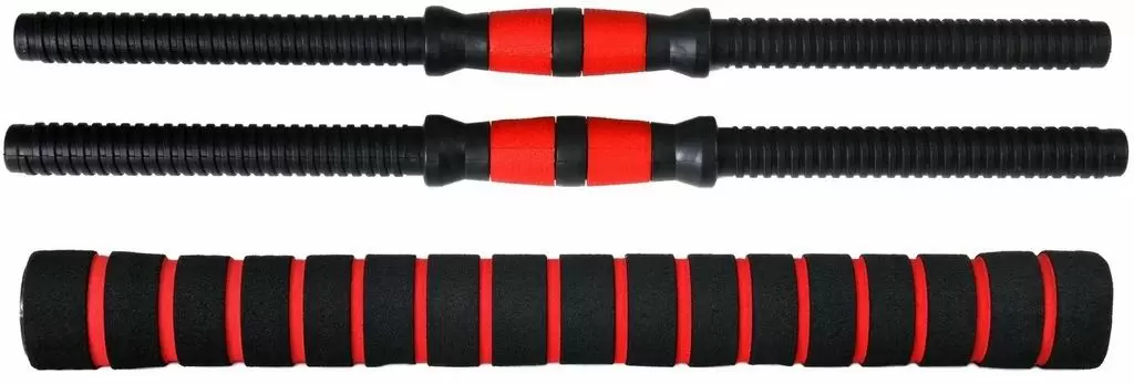 Гантель FunFit Dumbbell Set 40кг 4in1, черный/красный