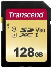 Карта памяти Transcend SDXC 500S, 128ГБ