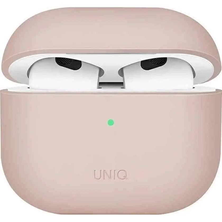 Чехол для наушников Uniq Lino Hybrid Blush for AirPods 3rd Gen, розовый