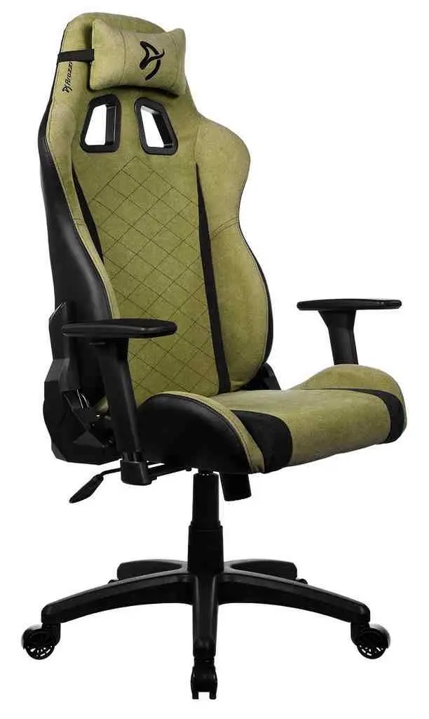 Геймерское кресло Arozzi Avanti SoftFabric, зеленый